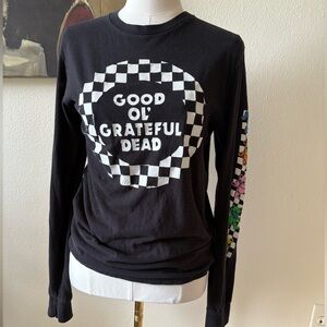 Black Checkered Grateful Dead Long Sleeve Shirt
